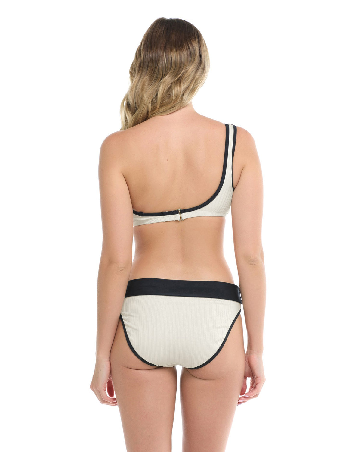 Bas de bikini Mid Waist Fold Over - MAU LOA (Ivoire)