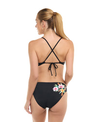 Bas Mid Waist - PLUMERIA - Black