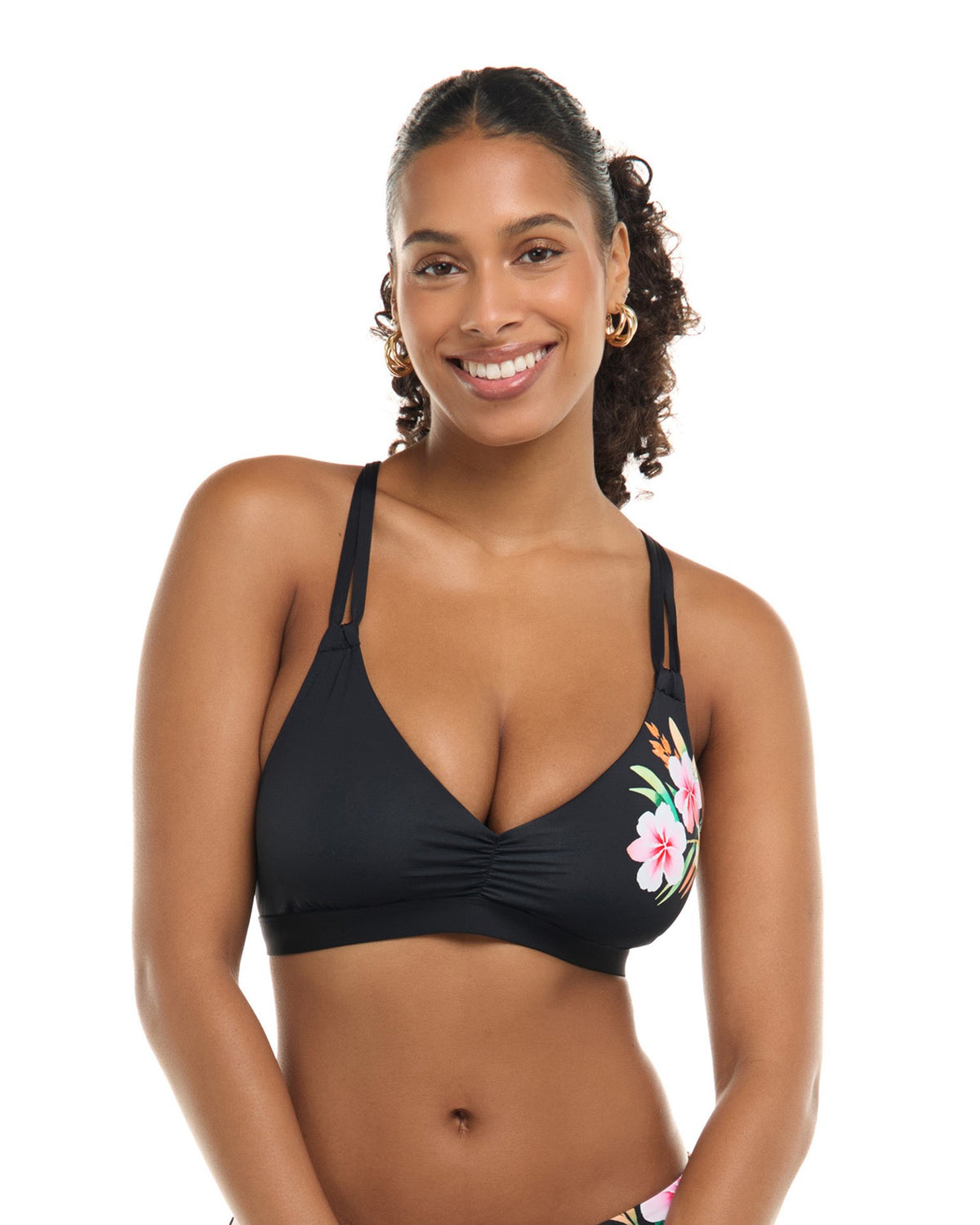 Sarah D, DD, E & F Cup Top - PLUMERIA