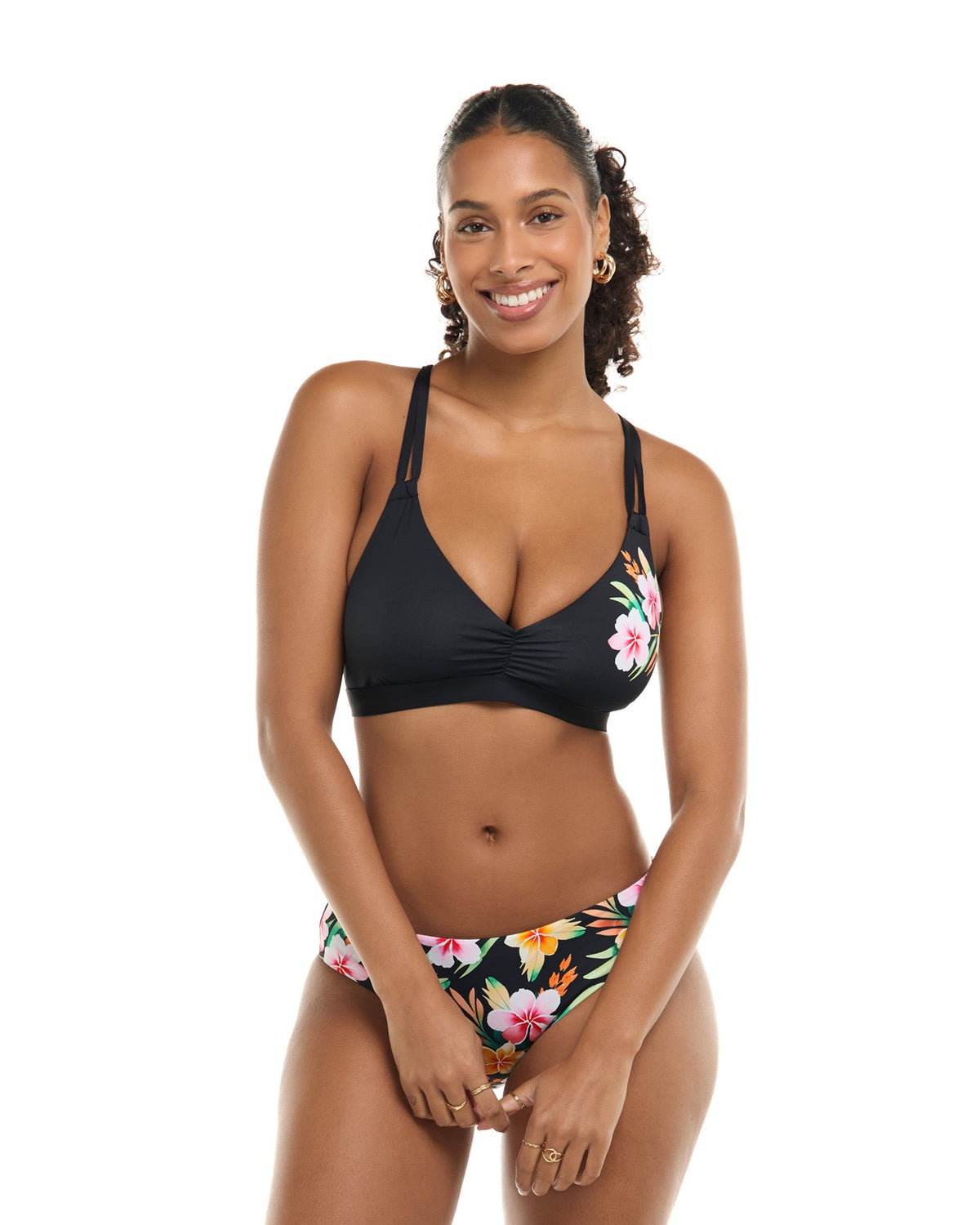 Sarah D, DD, E & F Cup Top - PLUMERIA