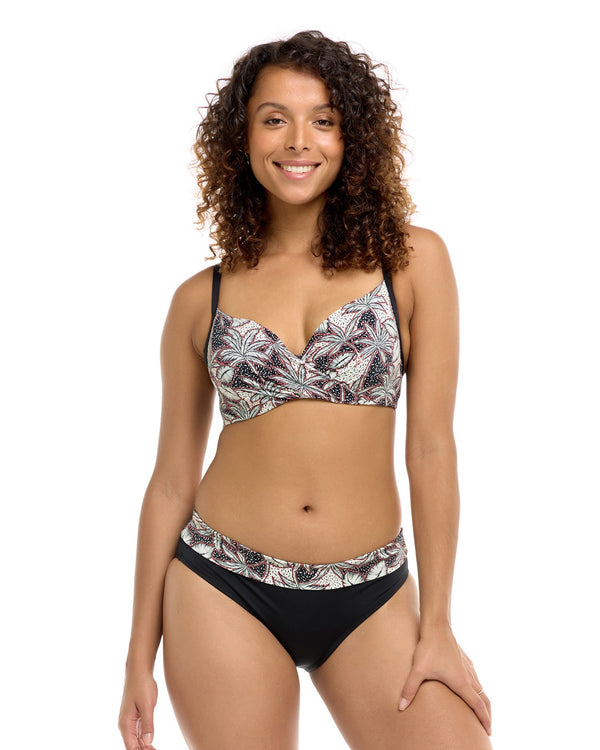 Bas de bikini Mid Waist Fold OVer - JUNGLE NIGHTS