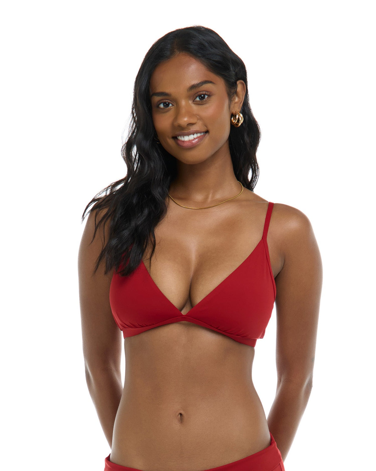 Jayme D Cup Top - GARNET